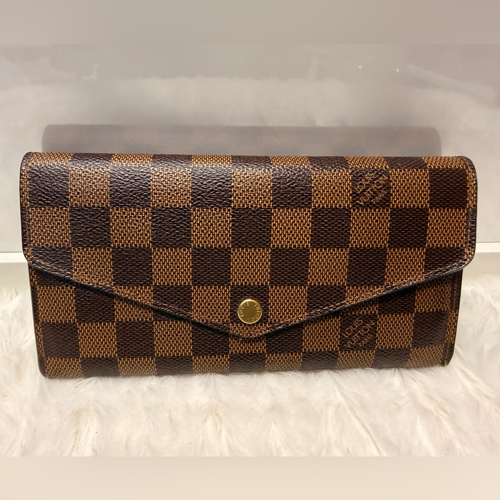 LOUIS VUITTON-CA4184 Sarah Wallet Damier Ebene